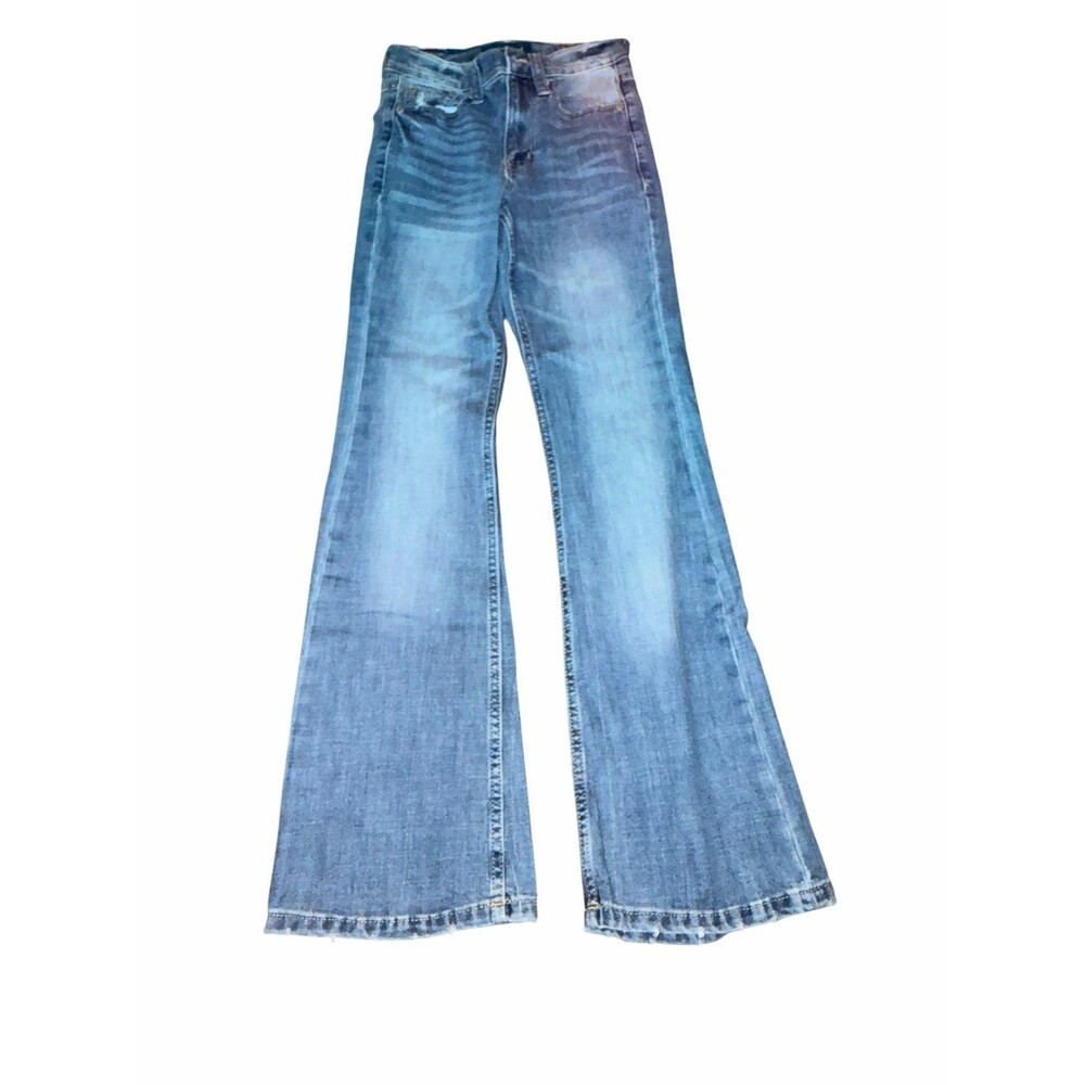 Aeropostale medium blue high-rise flare jeans 000